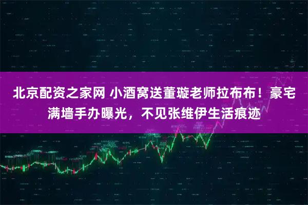 北京配资之家网 小酒窝送董璇老师拉布布!豪宅满墙手办曝光,不见张维伊生活痕迹