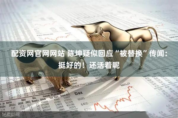 配资网官网网站 陈坤疑似回应“被替换”传闻：挺好的！还活着呢